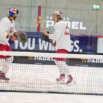 Nueva pista de pádel sobre hielo instalada en Salzburgo.