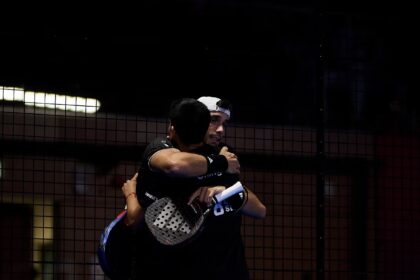 Chingotto y Galán celebrando la victoria