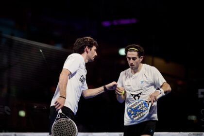 Sanz y Stupa durante el partido