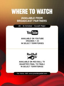 Horario y dónde ver el Kuwait Major Premier Padel.