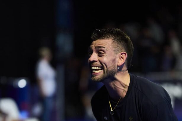 Gonza y Libaak tras ganar a Leal y Guerrero en los octavos de final del Rotterdam P2.