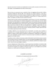 Segunda parte de la carta de Ale Galán