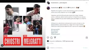 Cuenta de instagram personal de Chiostri y Melgratti