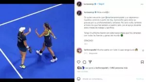 Mensaje de despedida de Lucía Sainz en Instagram